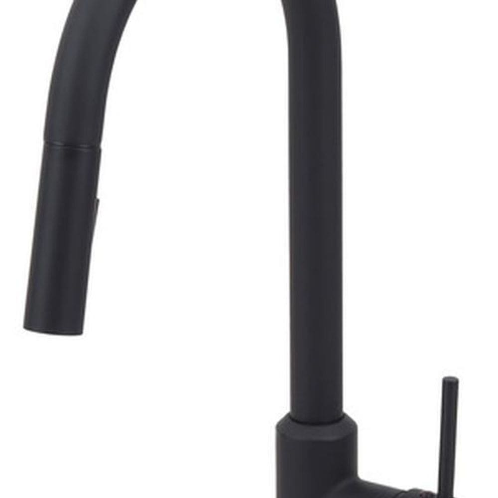 Torneira De Mesa Cozinha Gourmet Monocomando Preta Fosca