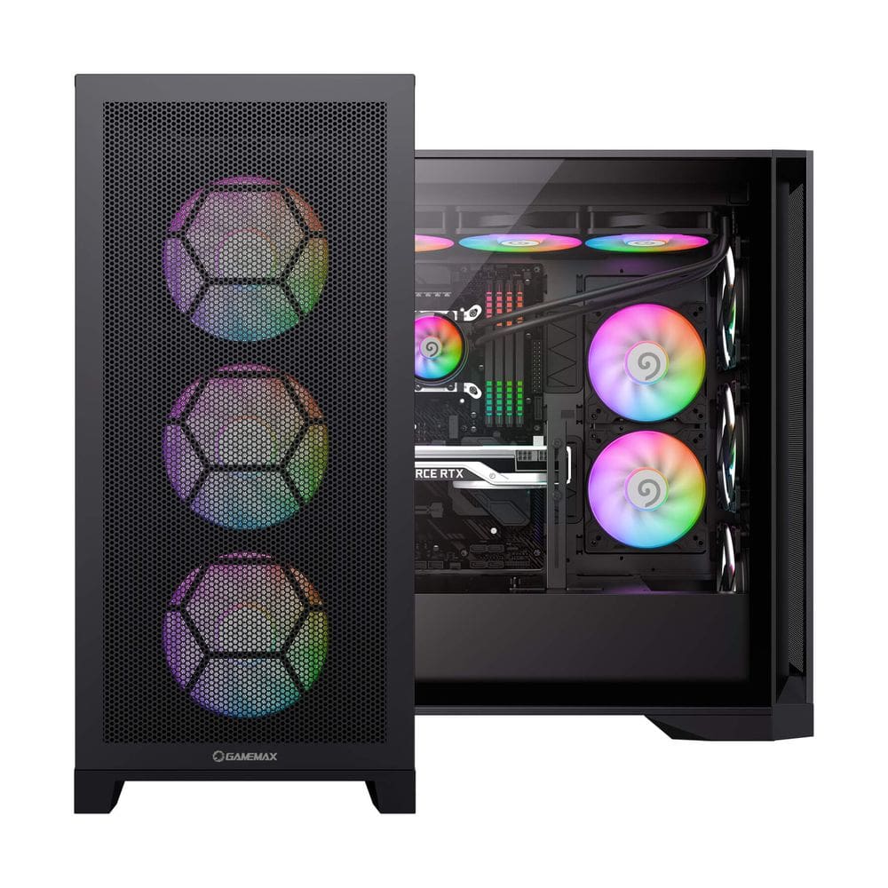 Gabinete Gamer Full Tower Atx Vidro Leader Preto