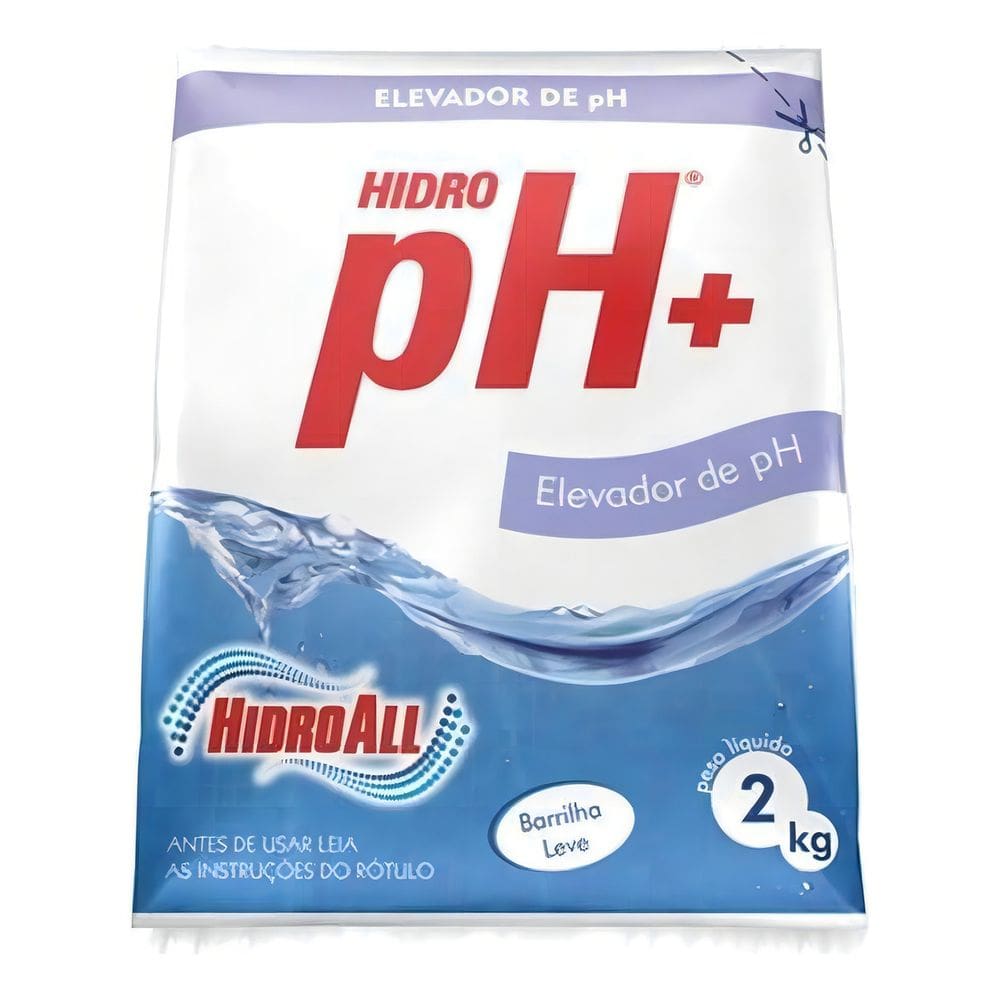 Elevador De Ph Barrilha Hidro Ph+ 2Kg Hidroall