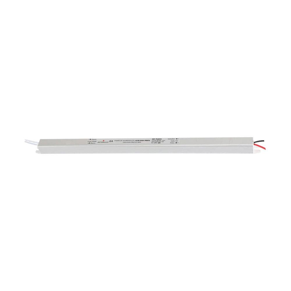 Fonte de Alimentação Slim para Perfil Astraled 12V 6A / 72W Bivolt