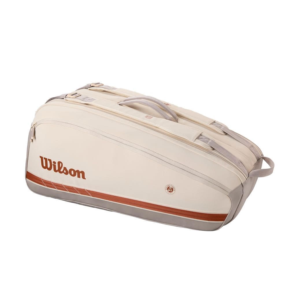 Raqueteira Wilson Super Tour Roland Garros 9 PK Cream Clay