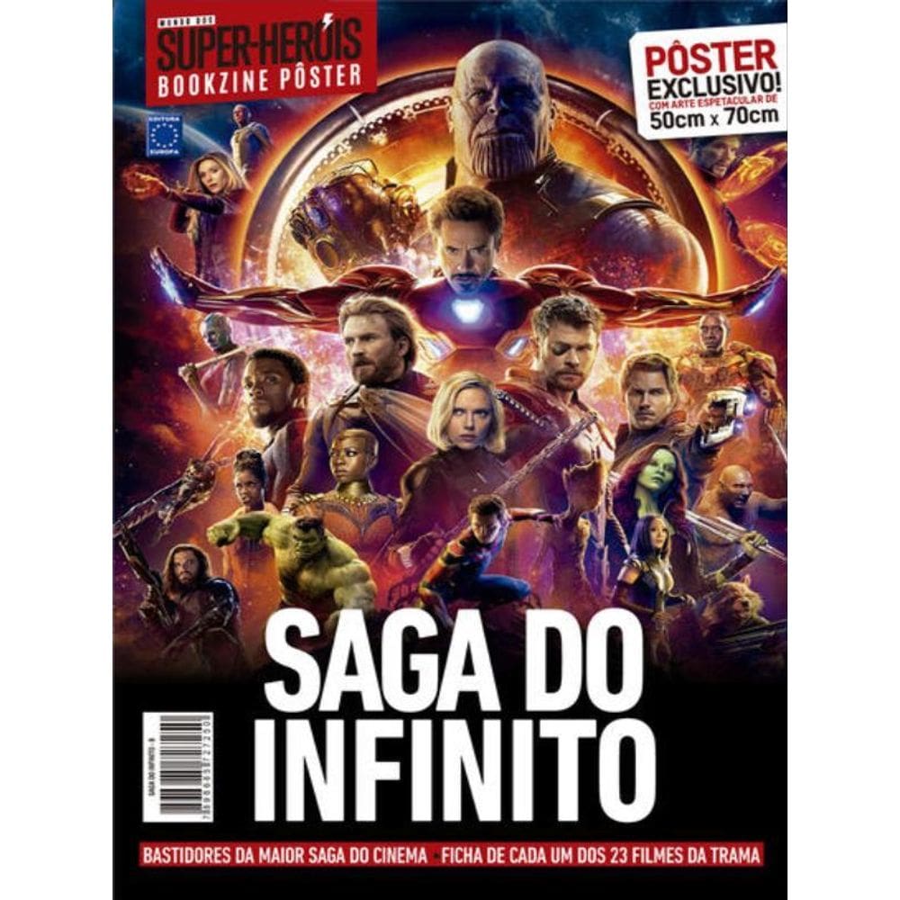 Superpôster Mundo Dos Super-Heróis - Vingadores Saga Do Infinito - Arte B