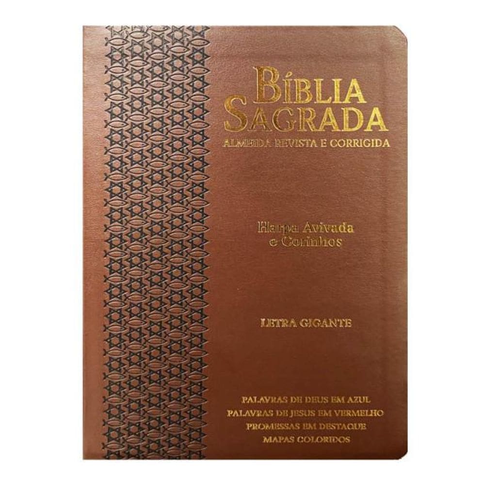Bíblia Sagrada Letra Gigante Harpa E Índice Arc Almeida