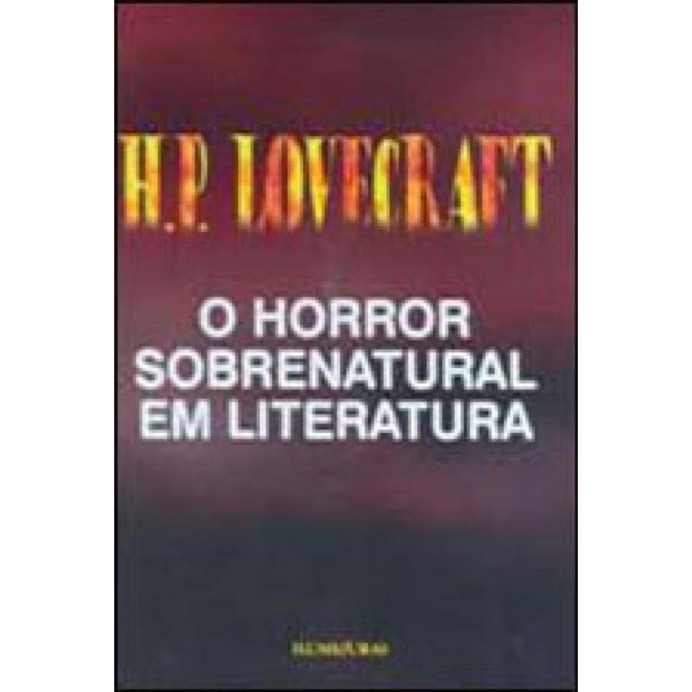 O Horror Sobrenatural Em Literatura
