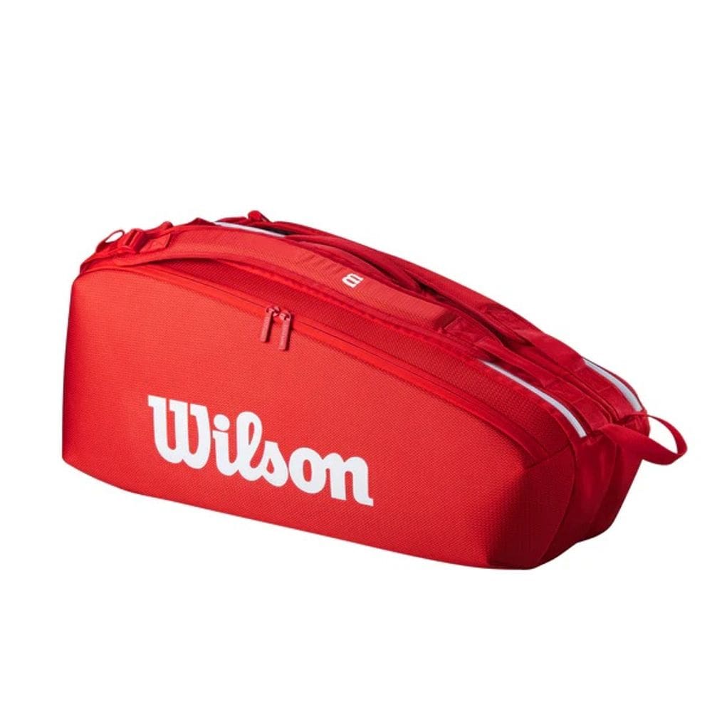Raqueteira Wilson Super Tour 6 PK Vermelha
