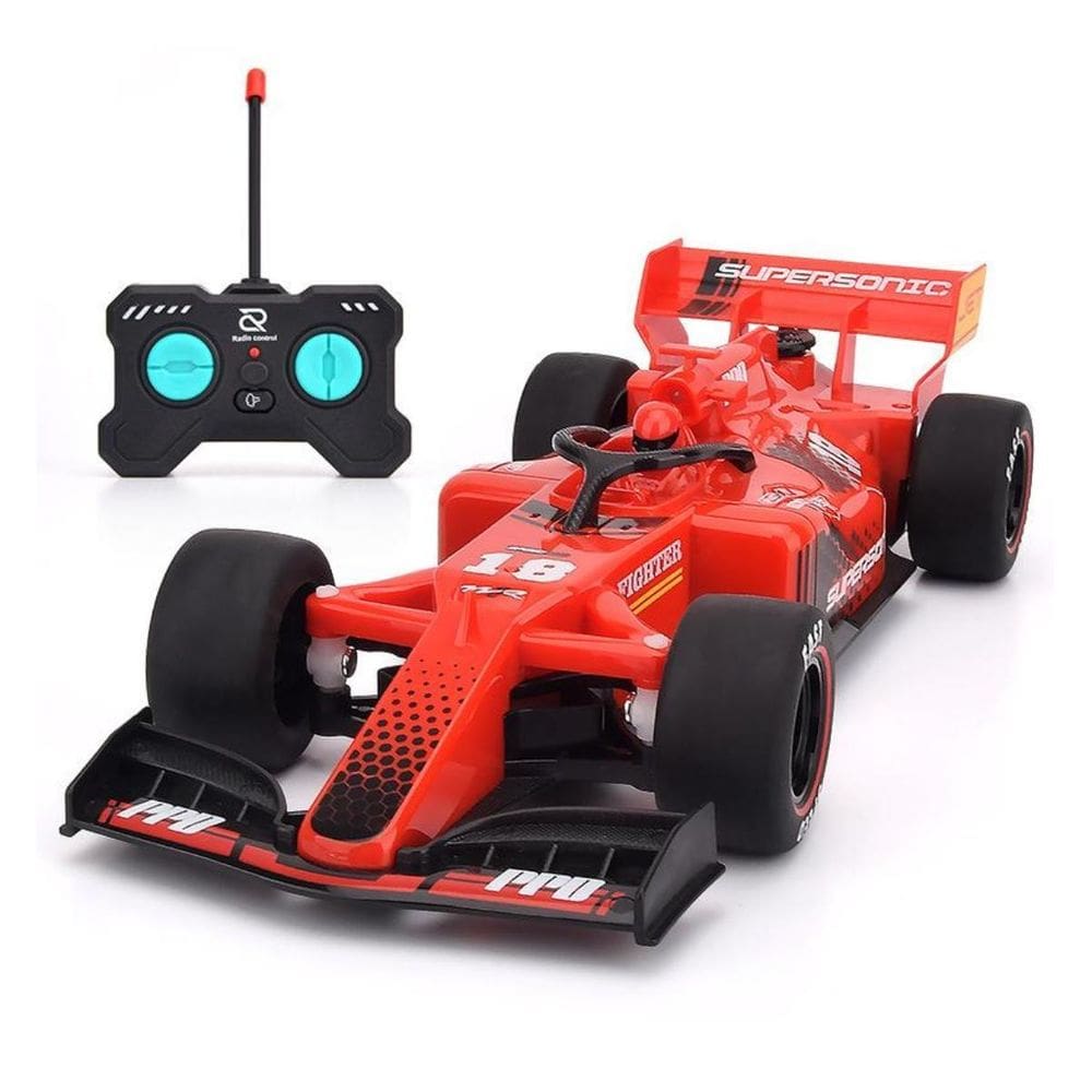 Carrinho De Corrida F1 Controle Remoto Simula Fumaça E Led