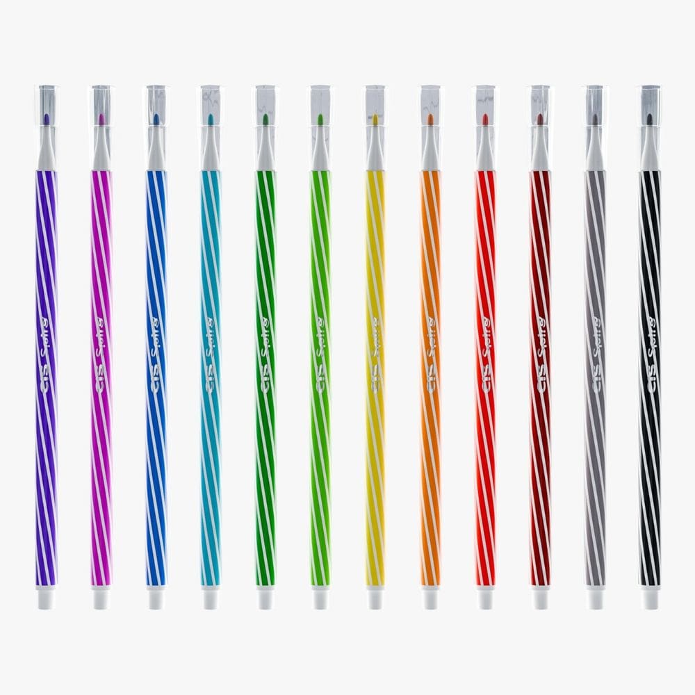 Canetinha Hidrografica Spiro Estojo 12 Cores Cis
