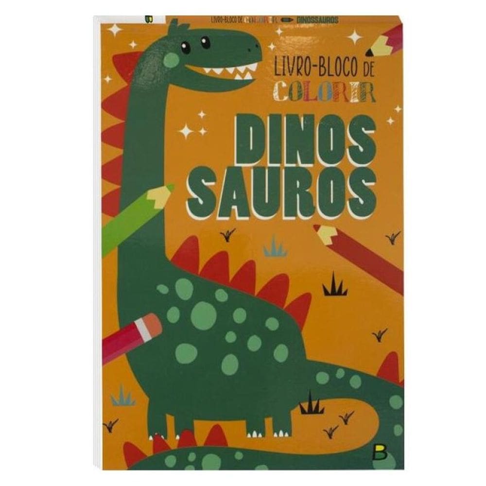 Livro-Bloco De Colorir: Dinossauros