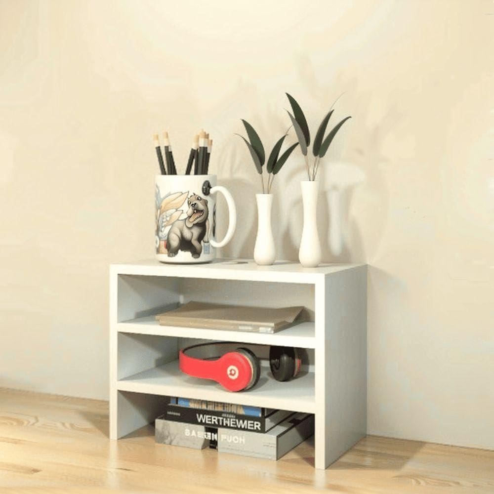 Escaninho Organizador De Mesa Branco 30x20x43cm