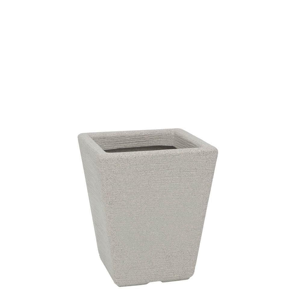 Vaso Terra Trapézio Fosco 30x35cm Granito Pedra