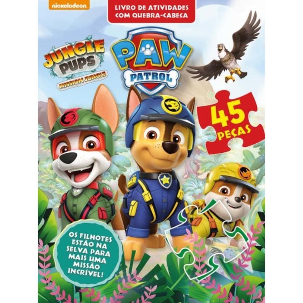 Patrulha Canina Livro De Atividades Com Quebra-Cabeça