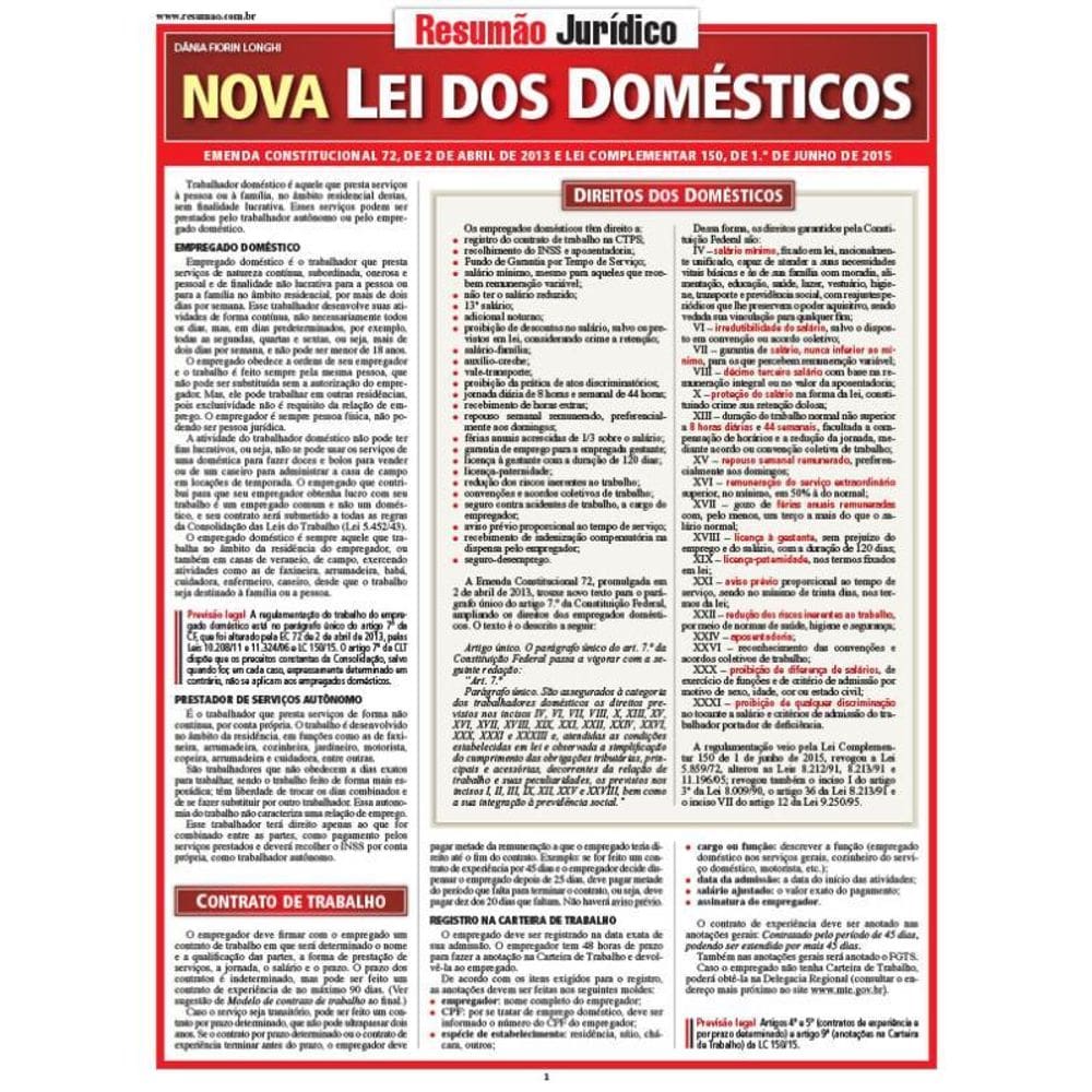 Nova Lei Dos Domésticos