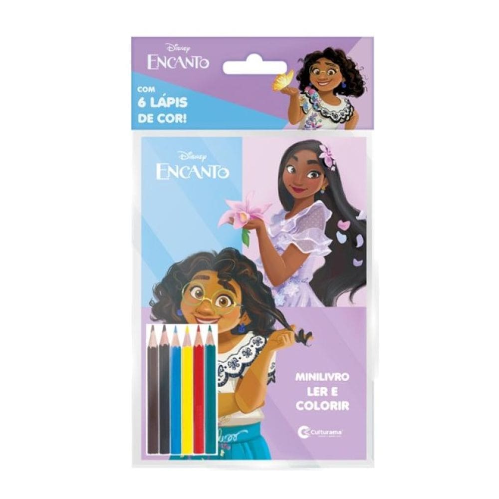 Solapa Pop Minilivro Ler E Colorir Com Lápis - Encanto