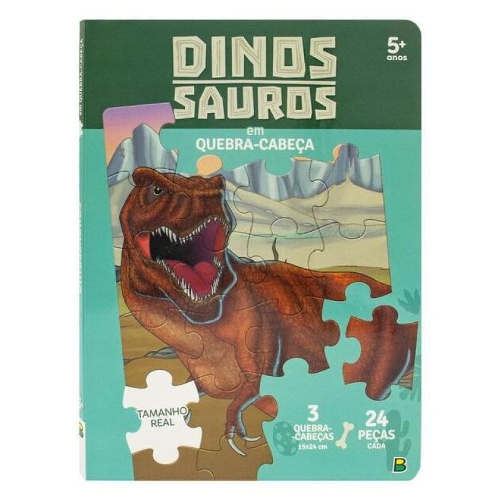 Dinossauros Em Quebra-Cabeça