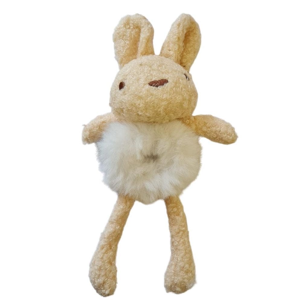 Xuxinha Elástico Pelúcia Bichinho Coelho Branco Infantil