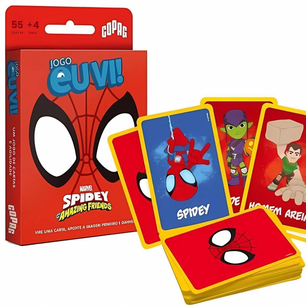 Jogo De Cartas Eu Vi Marvel Spidey Homem Aranha Copag