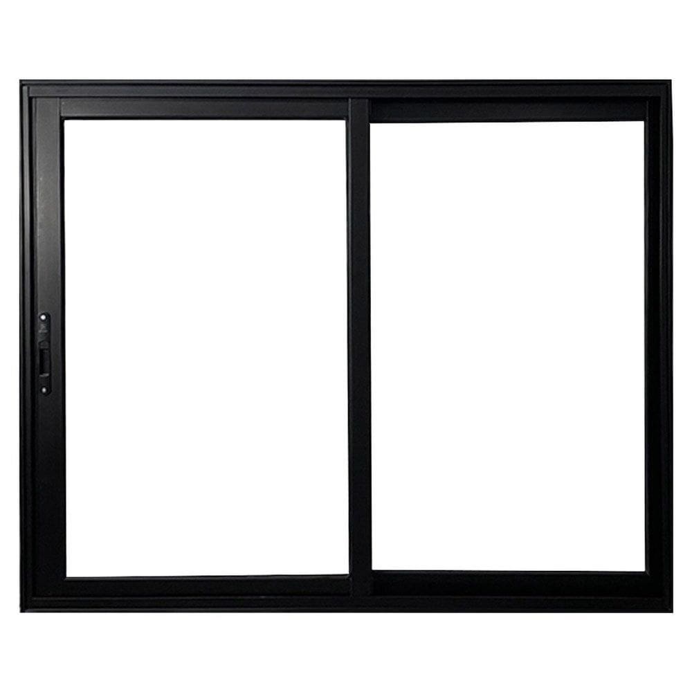 Janela Vitro 2 Folhas de Correr de Alumínio Linha 25 100cm x 120cm Preto