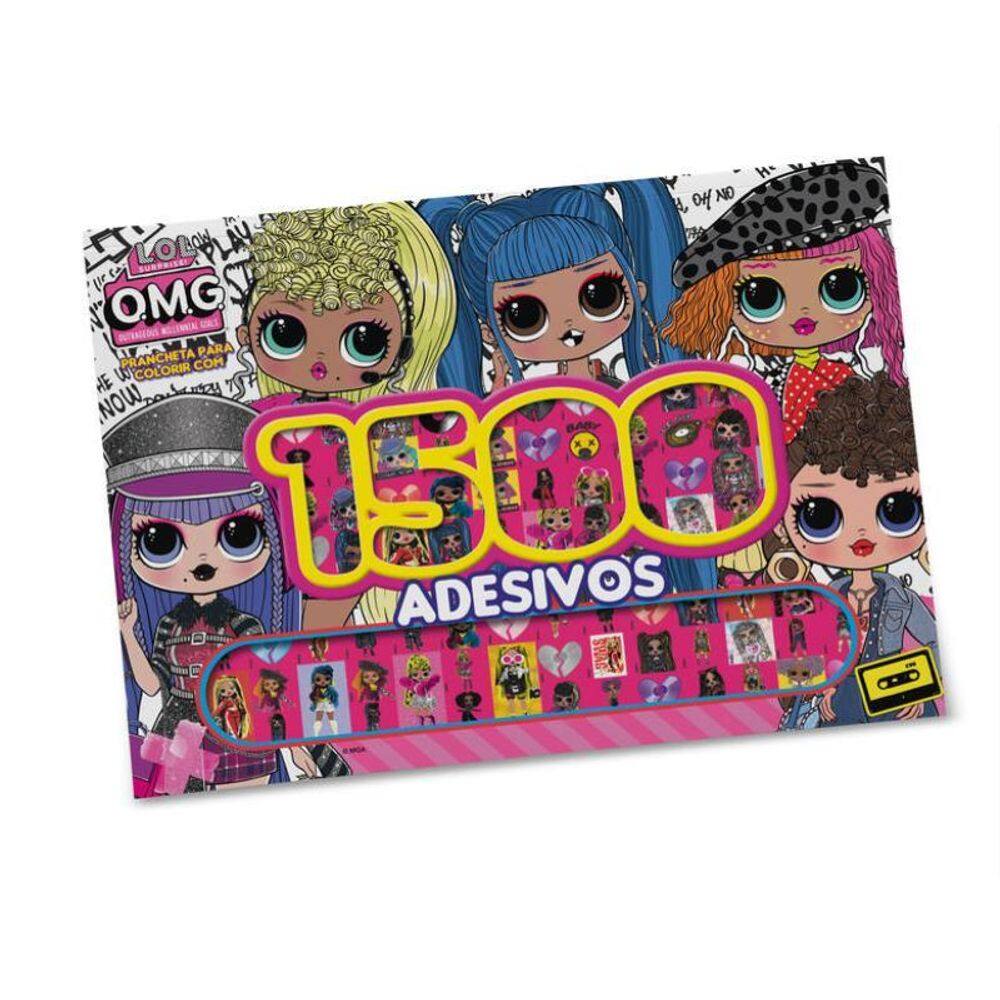 Lol Surprise - Omg Prancheta Para Colorir Com 1500 Adesivos