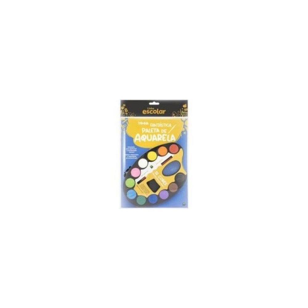 Linha Escolar Minha Fantástica Paleta De Aquarela