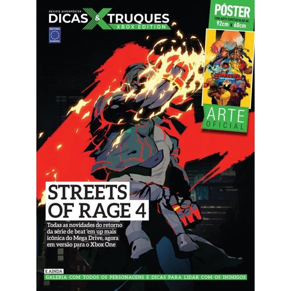 Revista Superpôster Dicas E Truques Xbox Edition Edição 2 - Street Of Rage 4