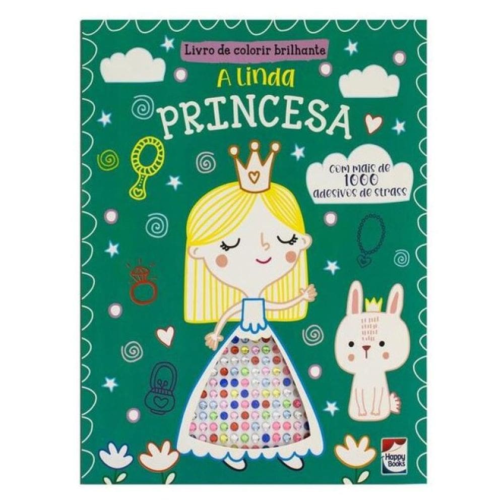 Livro De Colorir Brilhante: A Linda Princesa