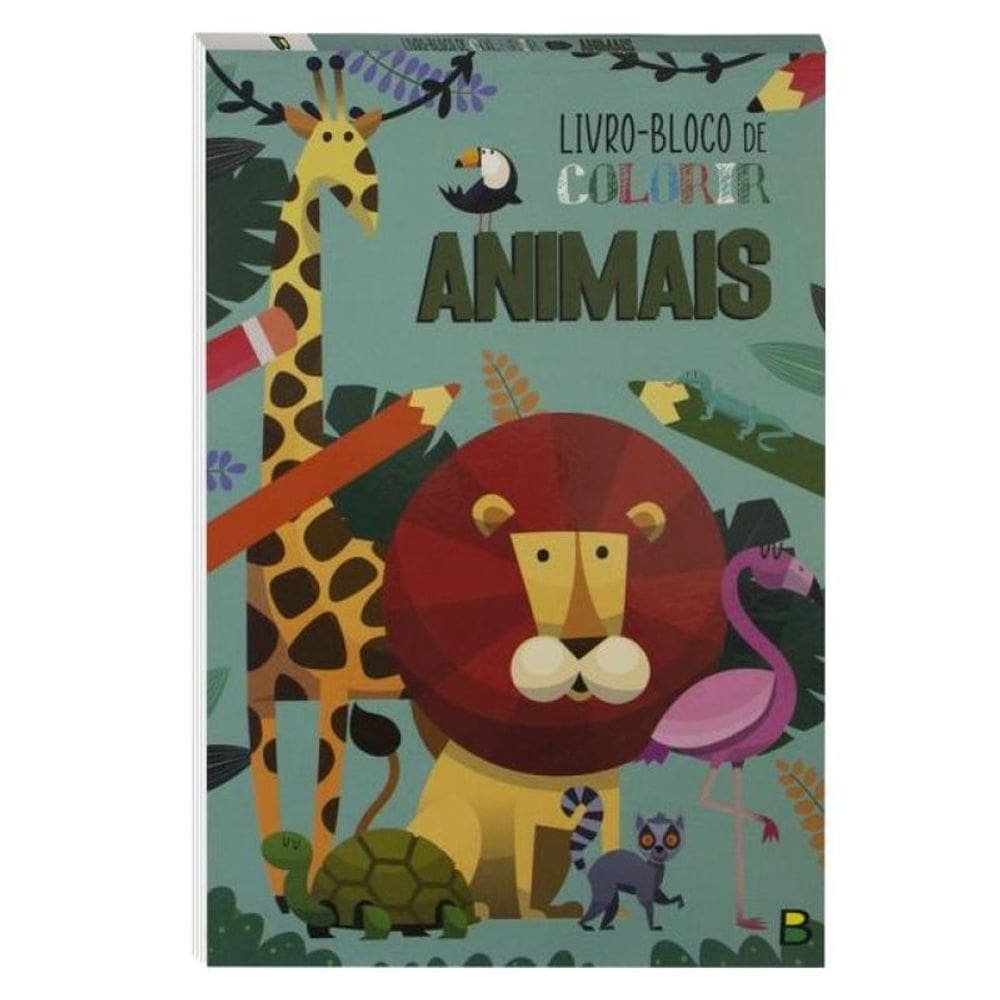 Livro-Bloco De Colorir: Animais