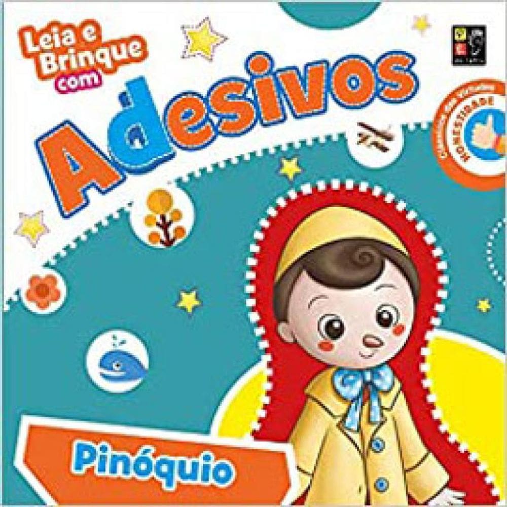 Leia E Brinque Com Adesivos - Pinóquio