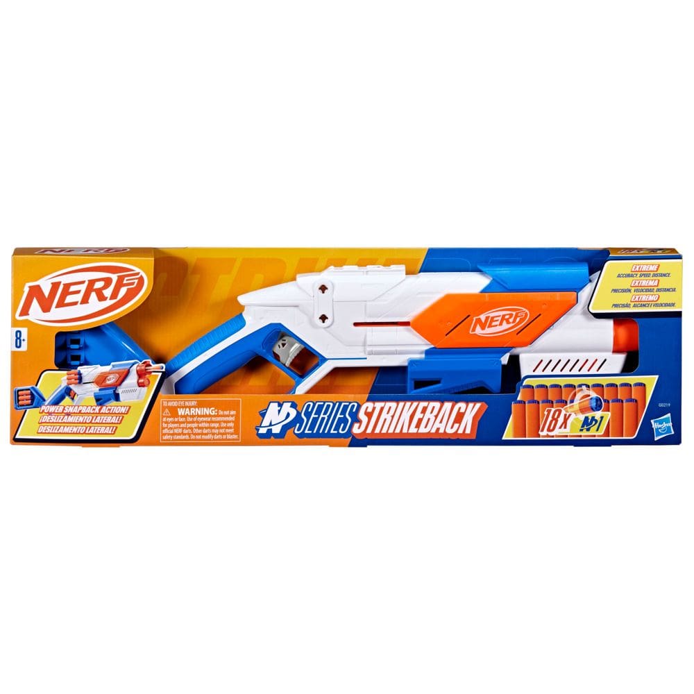 Kit Lançador + Refil - Nerf N Series Strikeback - com 38 dardos