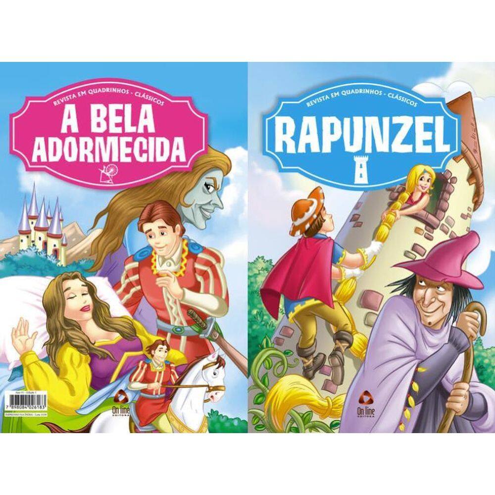 Revista Em Quadrinhos Clássicos - A Bela Adormecida + Rapunzel