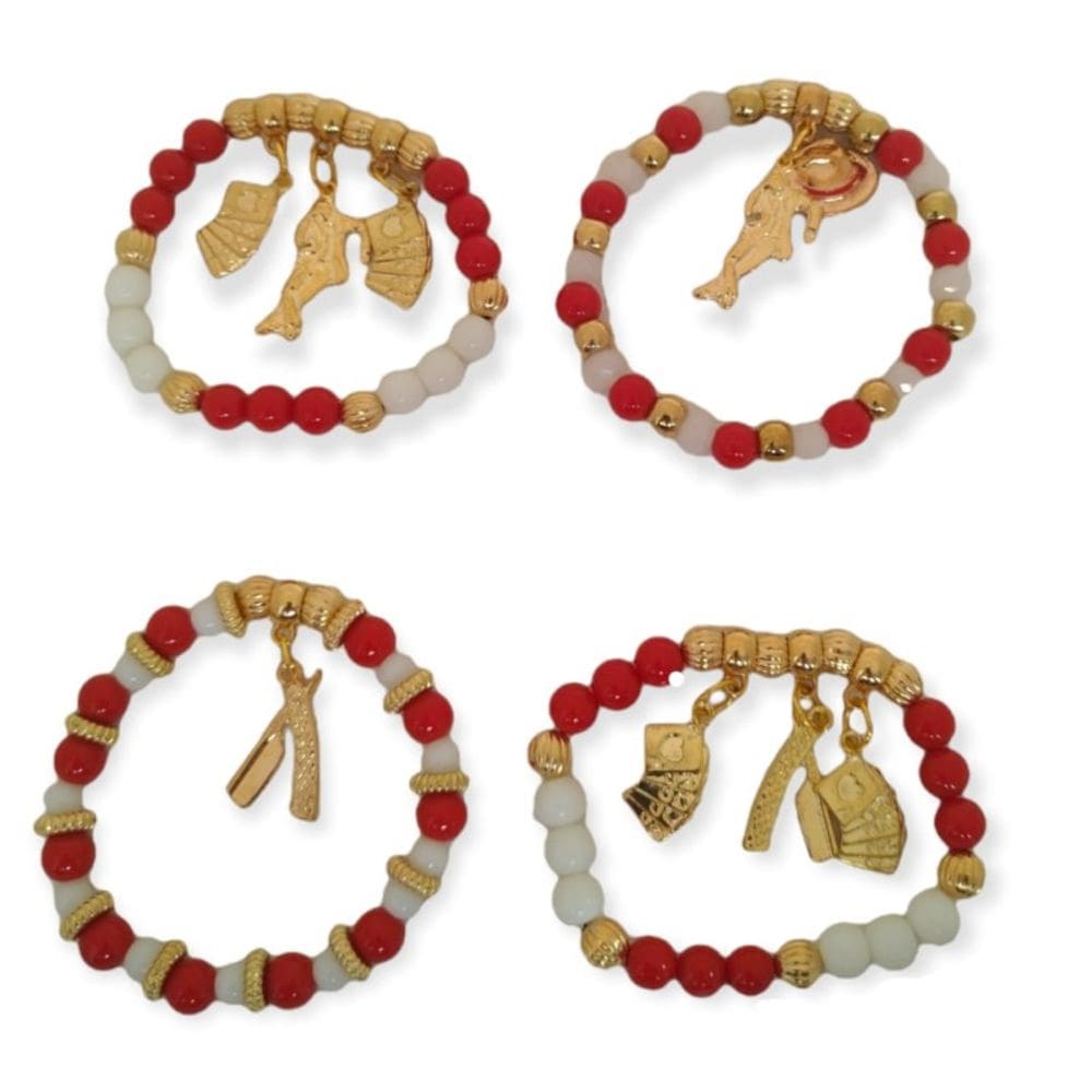 Kit 4 Pulseiras Sorte Umbanda Candomblé - Escolha o Modelo