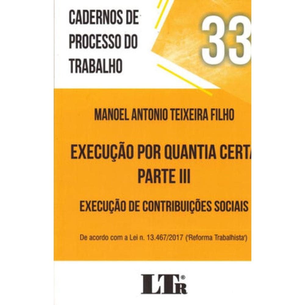 Cadernos De Processo Do Trabalho - 2020 - Vol. 33