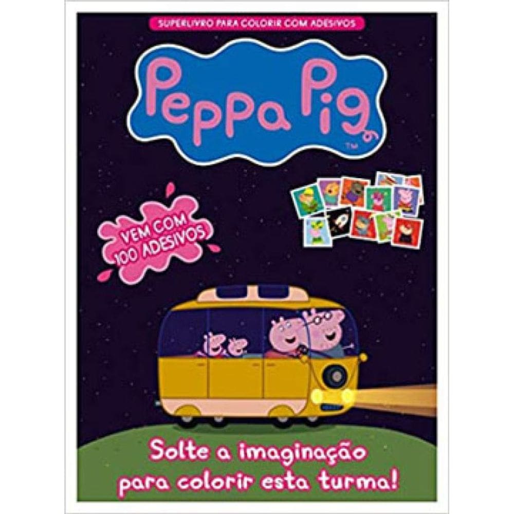 Peppa Pig - Superlivro Para Colorir Com Adesivos - Vol.1