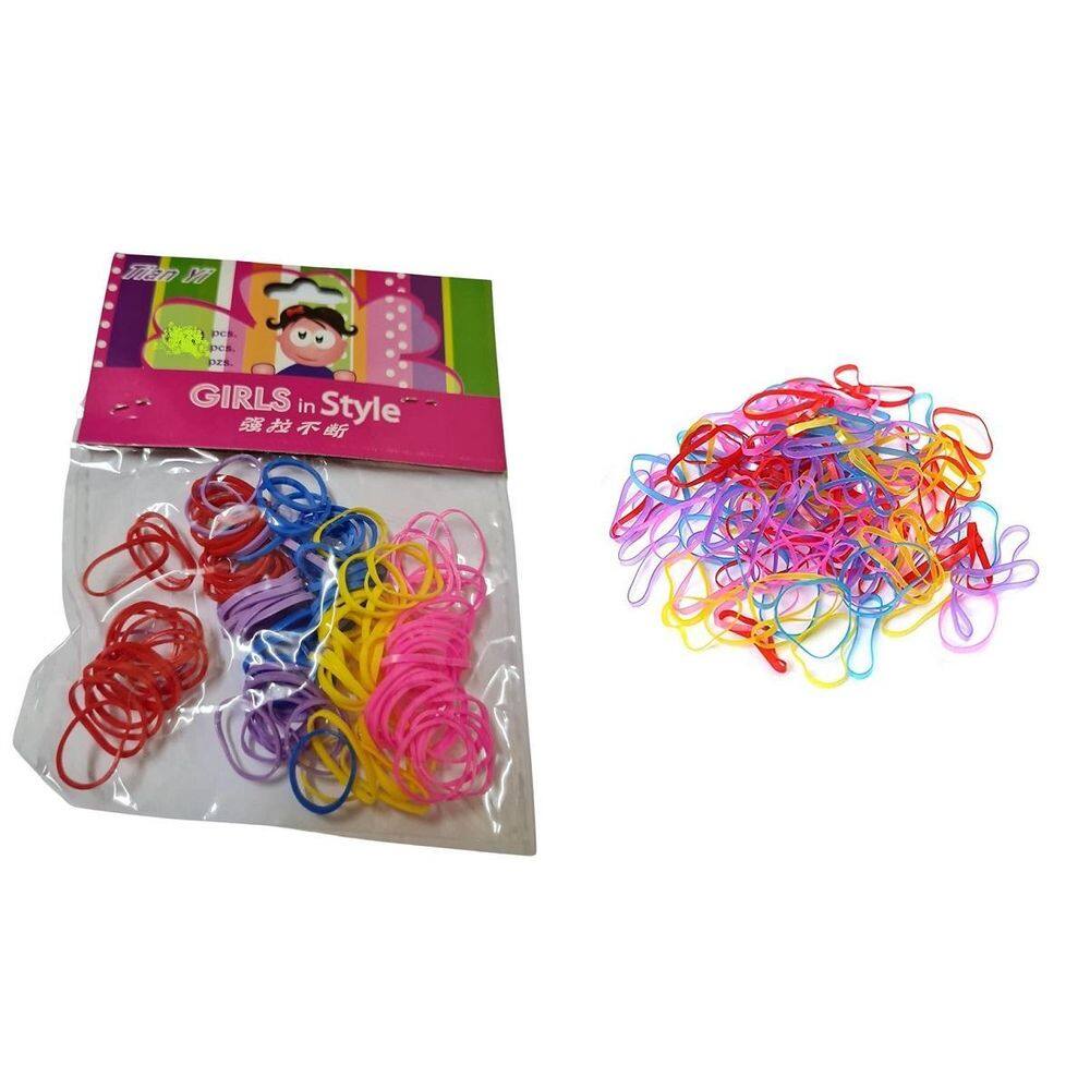 Kit 120 Xuxinhas Elástico Cabelo Silicone Colorida Penteado