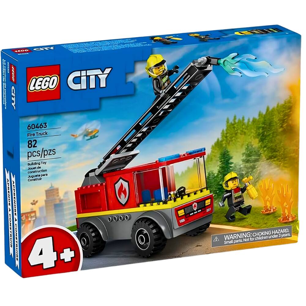 Lego City Caminhão de Bombeiros Escada de Incêndio 60463
