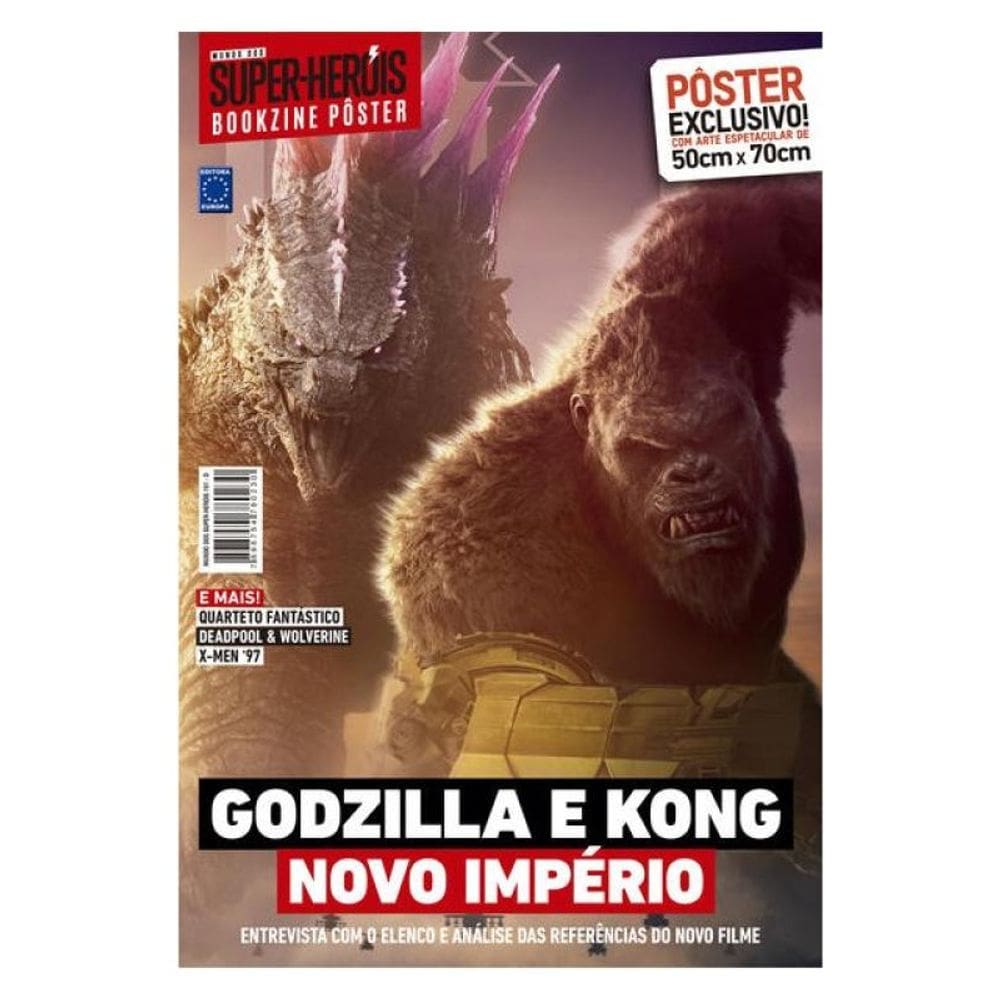 Superpôster Mundo Dos Super-Heróis - Godzilla E Kong