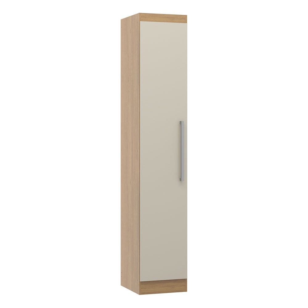 Armário Guarda Roupa Modulado Selene 1 Porta 40x218cm MDP Carvalho 6004 Menu Móveis