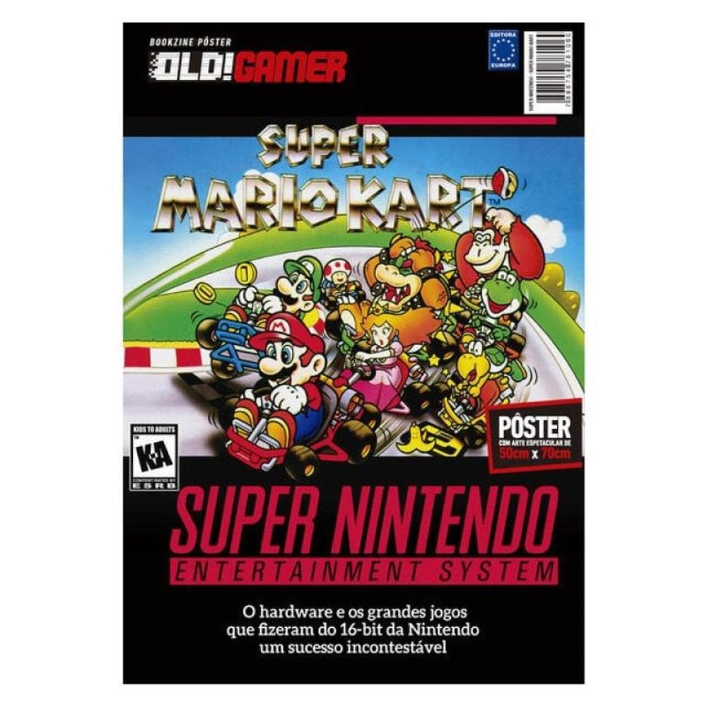 Superpôster Old!Gamer - Super Nintendo - Super Mario Kart