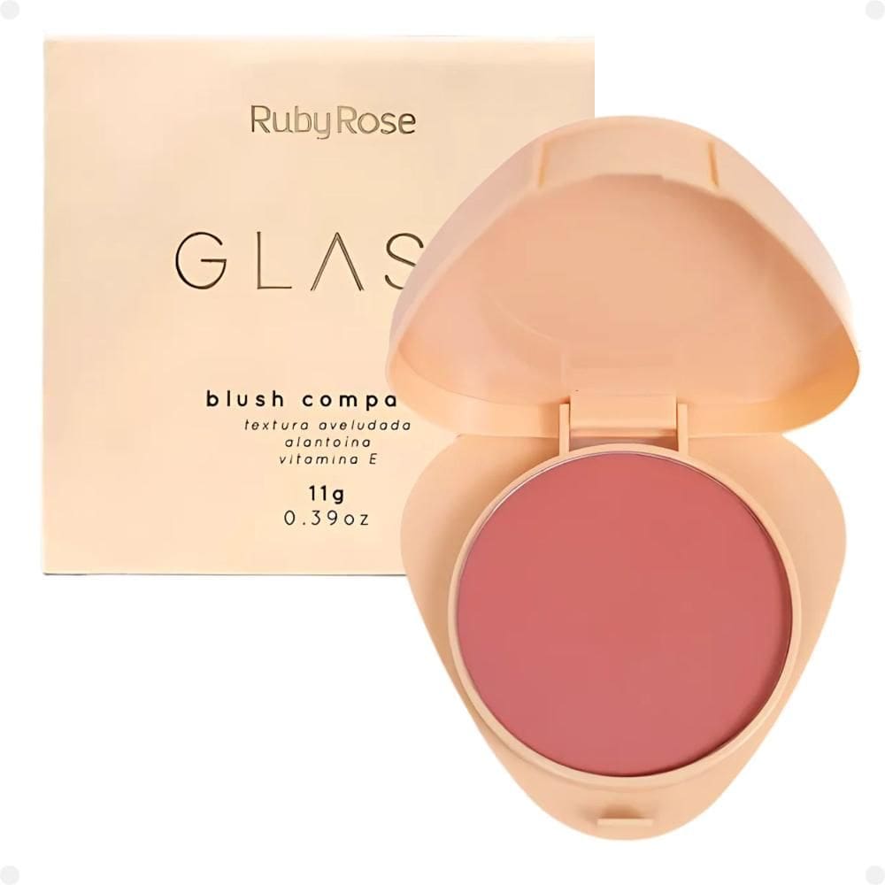 Blush Compacto Ruby Rose Glass Gb60 Hb-6120-6
