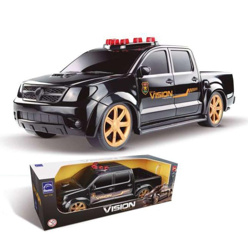 Carrinho Caminhonete Pick-up Grande Policia Federal Vision