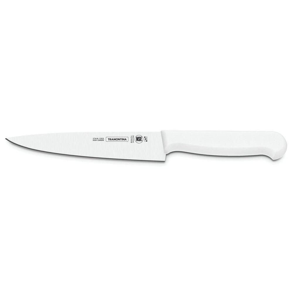 Faca Para Carne 8" Lâmina Aço Inox Tramontina Cabo Branco Tramontina