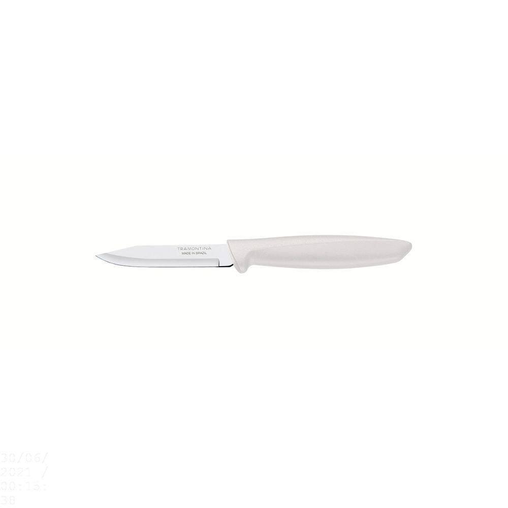 Faca Para Legumes E Frutas Plenus Com Lâmina Em Aço Inox E Cabo De Polipropileno Off Whit