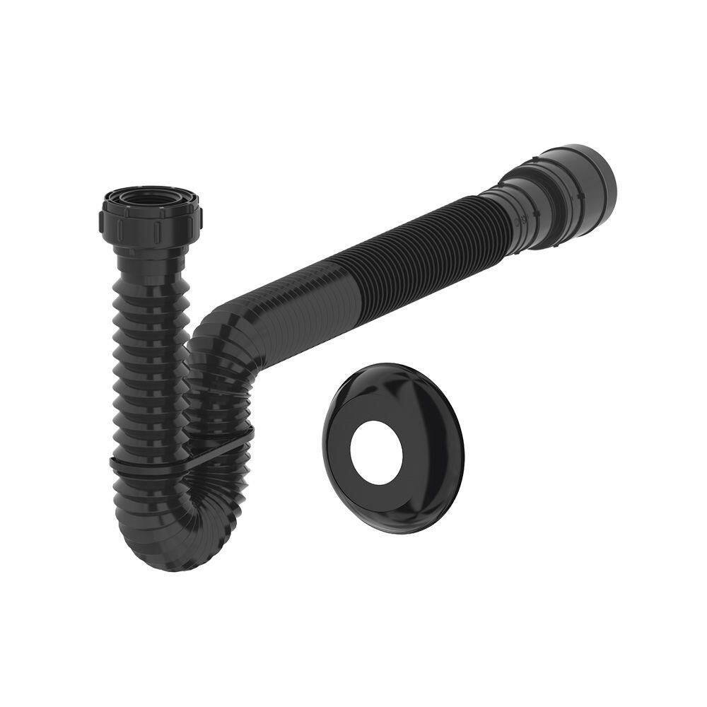 Sifão Sanfonado Extensível Censi 1,5m Preto
