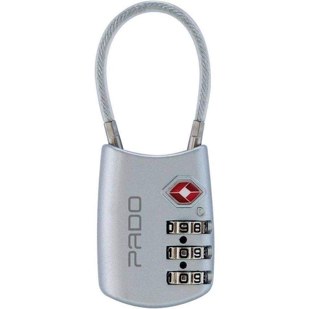 Cadeado Para Mala Com Segredo Haste Flexível Pado Prata