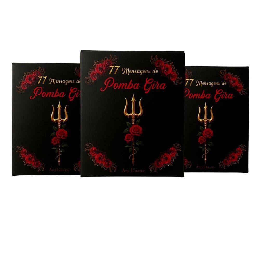 Kit Com 3 Box 77 Mensagens Espirituais Diárias De Pomba Gira