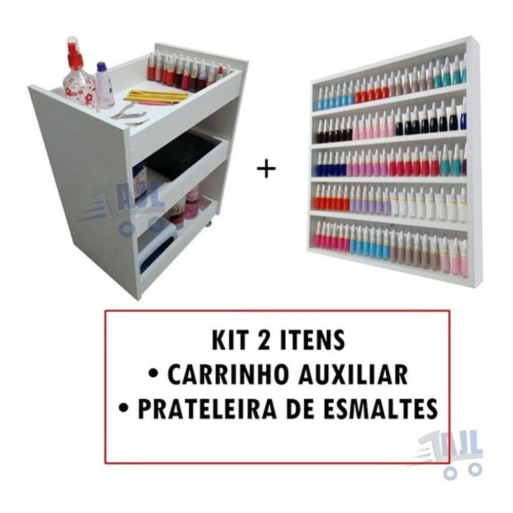 Mesinha De Manicure+Espositor de Esmaltes