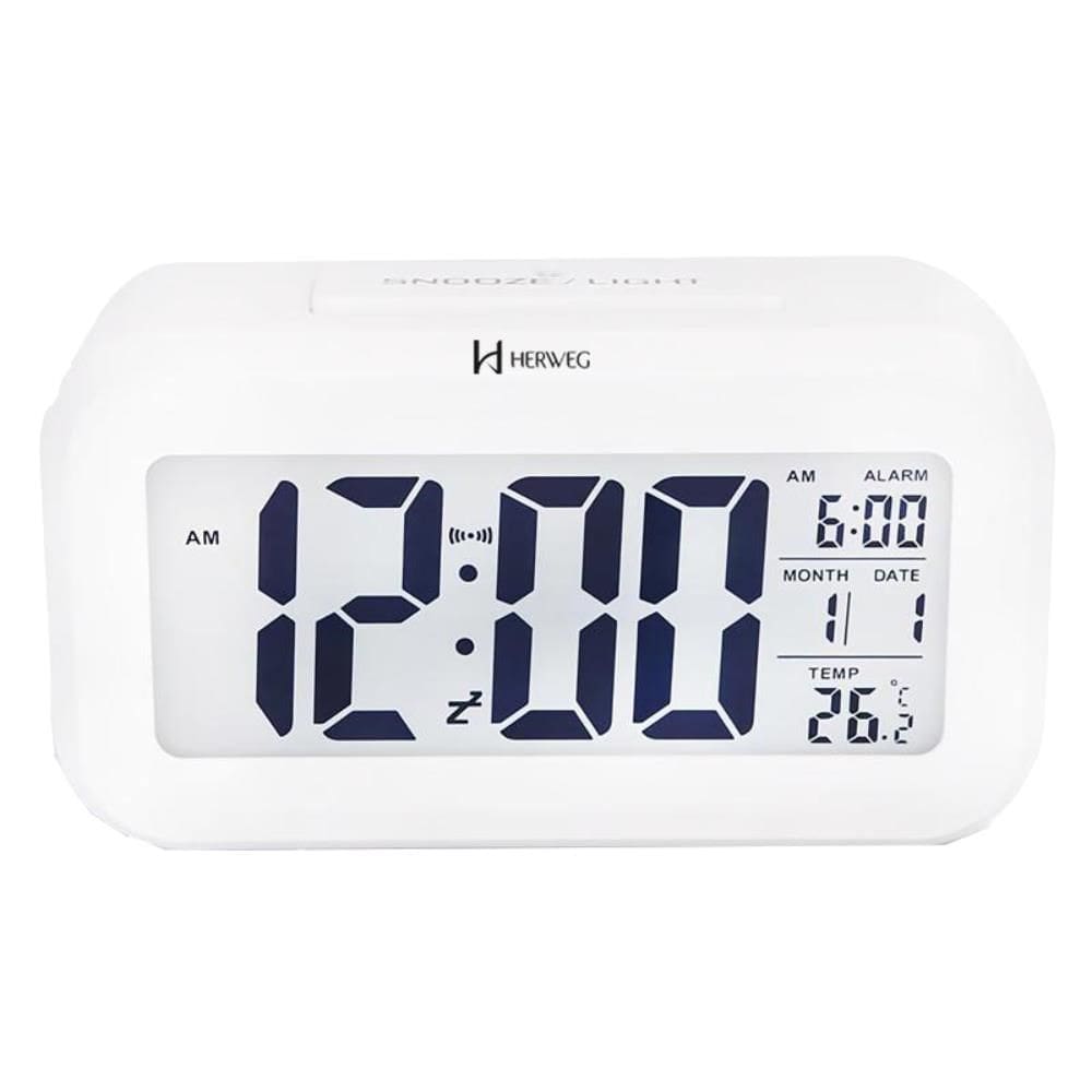 Despertador Digital Herweg Ref: 2988-021 Branco
