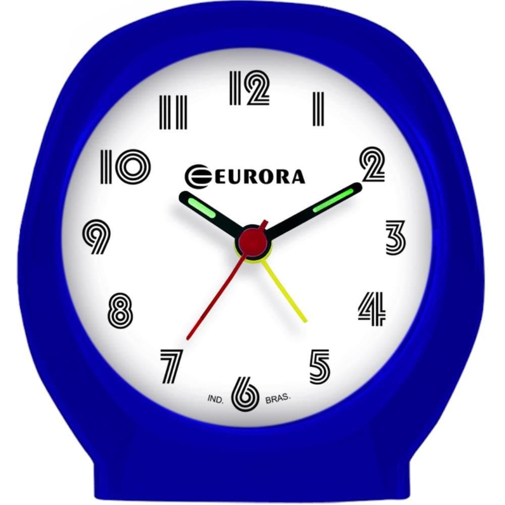 Despertador Quartz Eurora Ref: 2696-011 Azul Redondo