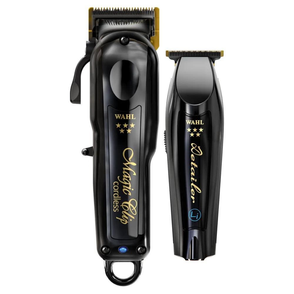 Kit Máquina de Cortar Cabelo e Acabamento Barber Wahl Bivotl