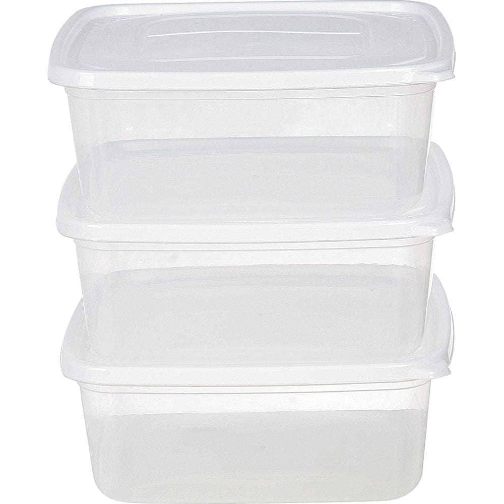 Conjunto 3 Potes Quadrado 4,25l PO19 São Bernardo Variado