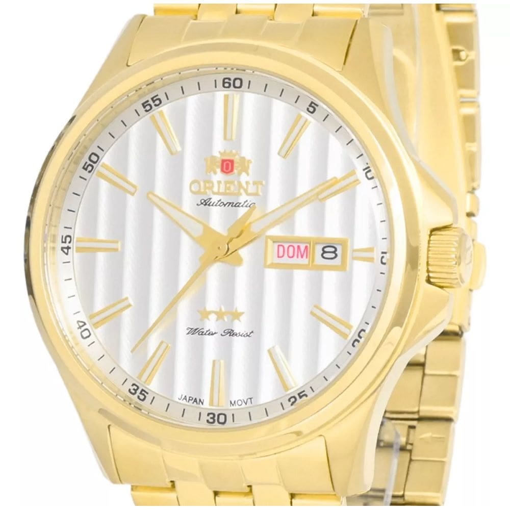 Relógio Orient Masculino Automático 469Gp043 S1sk Dourado